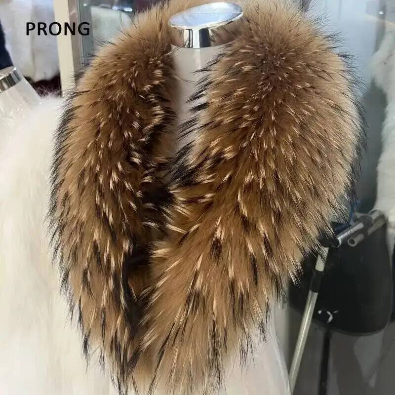 Jacket Winter Clothing - Воротник из натурального меха енота шарф