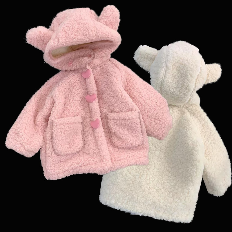 Winter Clothing Activities For Toddlers - Утолщенные флисовые пальто для девочек, детские