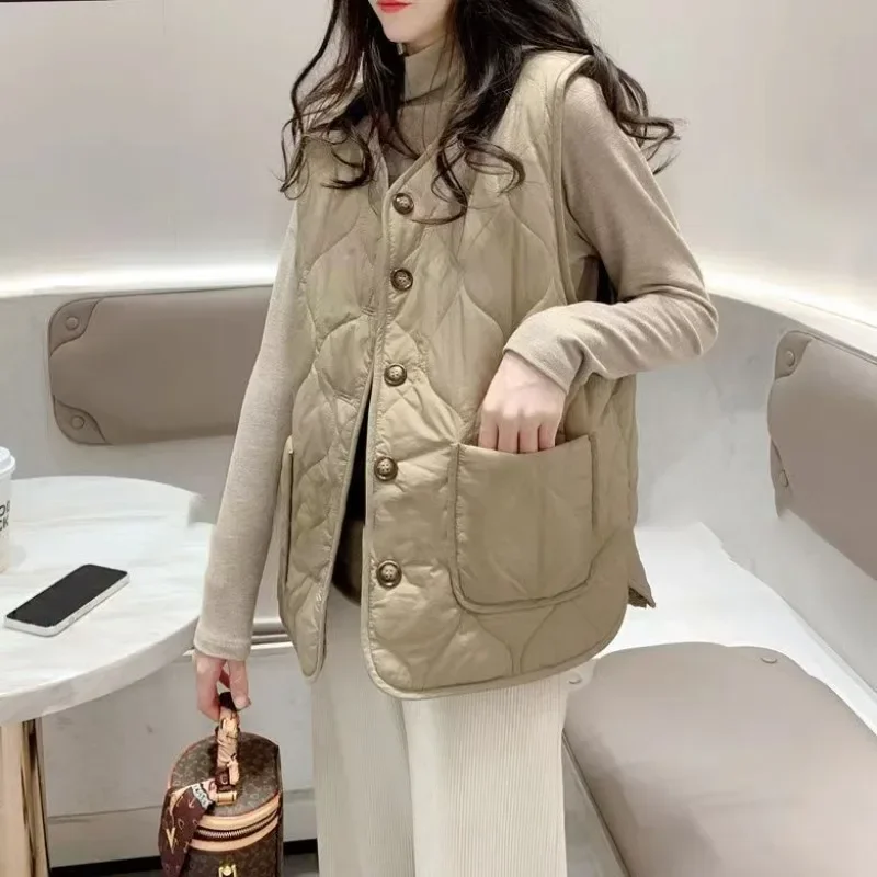 Padded Vest Gilet - Теплые женские стеганые хлопковые жилеты в