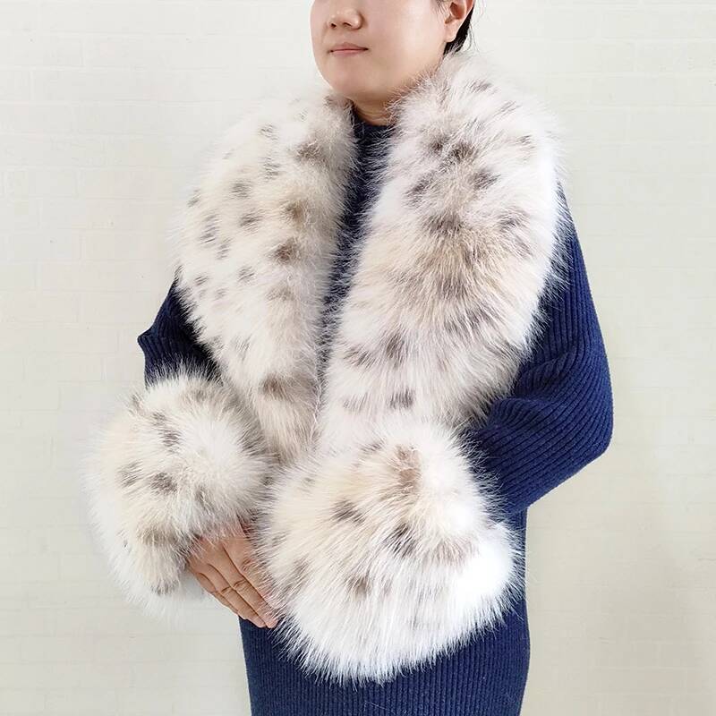 Jacket Winter Clothing - Большой женский шарф из искусственного лисьего