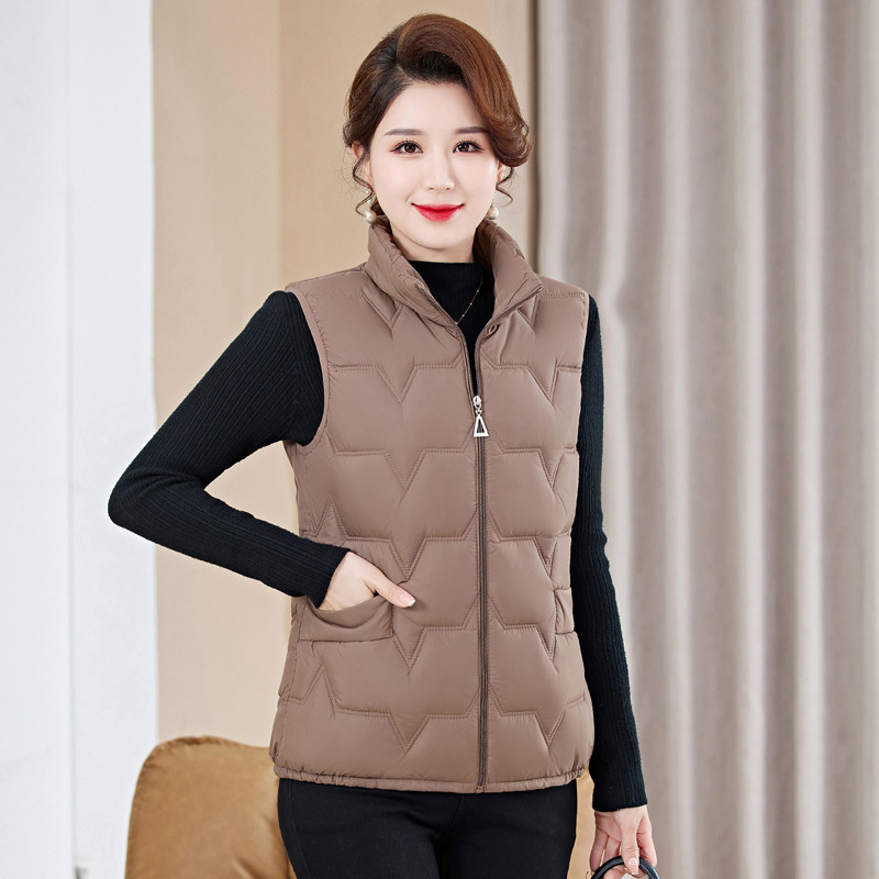 Padded Vest Gilet - Женский утепленный жилет больших размеров с