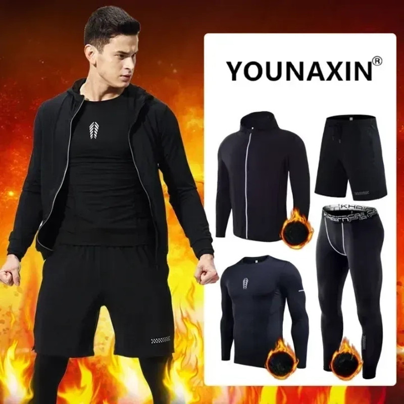 Winter Yoga Clothing - Мужской комплект одежды для фитнеса из
