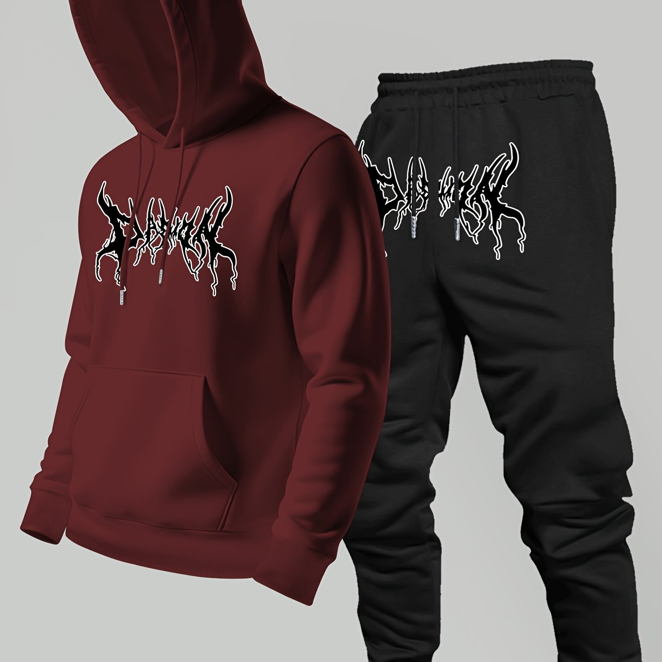 Winter Clothing Men - Модный брендовый худи с принтом и