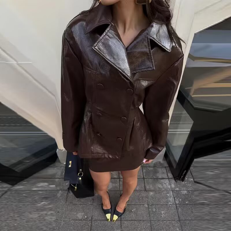 Модный яркий кожаный комплект  – обзор и цена Jacket Winter Clothing