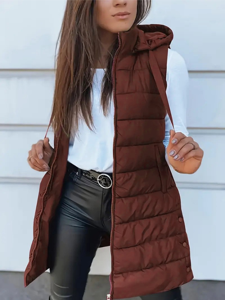 Осенне-зимний женский жилет, п – обзор и цена Padded Vest Gilet