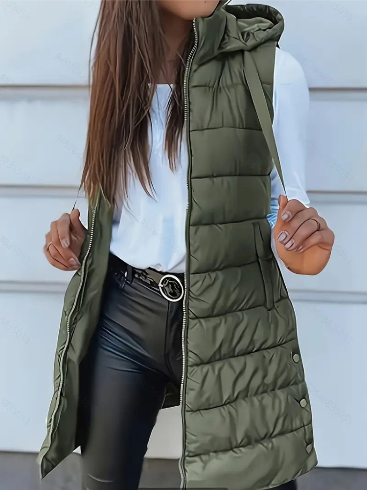 Осенне-зимний женский жилет, п – обзор и цена Padded Vest Gilet