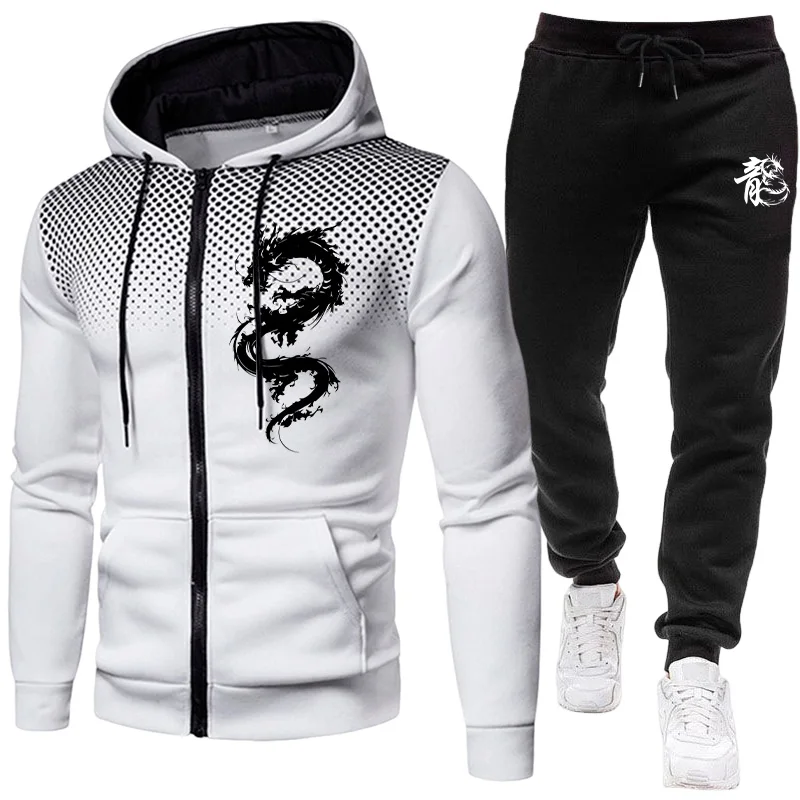 Мужской модный комплект с прин – обзор и цена Winter Clothing Men