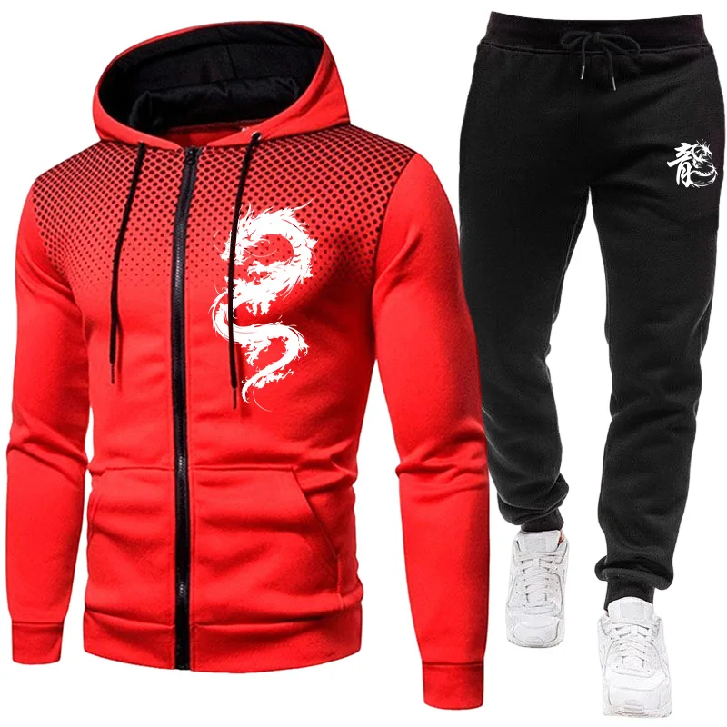 Мужской модный комплект с прин – обзор и цена Winter Clothing Men